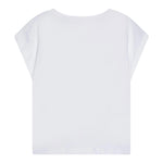 Billieblush T-Shirt Tinta Unita con Stampa Brillantini per Bambina U21036XX BIANCO BillIEBLUSH 