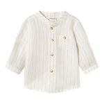 Mayoral Camicia tinta unita con Fantasia A Righe Panna per Neonato 11033X PANNA MAYORAL 