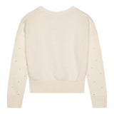 Michael Kors Cardigan Tinta Unita con Applicazioni per Bambina R30280 PANNA MICHAEL KORS 