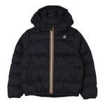 K-WAY giubbino tinta unita con zip e cappuccio Nero per Bambino K6117YWWW NERO K-WAY 