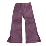 LA STUPENDERIA pantalone tinta unita modello zampa in velluto Viola per Neonata TJPN42XN VIOLA LA STUPENDERIA 
