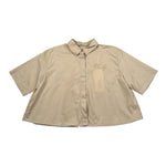 Dondup Camicia Mezza Manica Tinta Unita per Bambina DFCA033X BEIGE DONDUP 