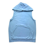 Nupkeet Solid Color Sleeveless Hoodie Blue For Boys