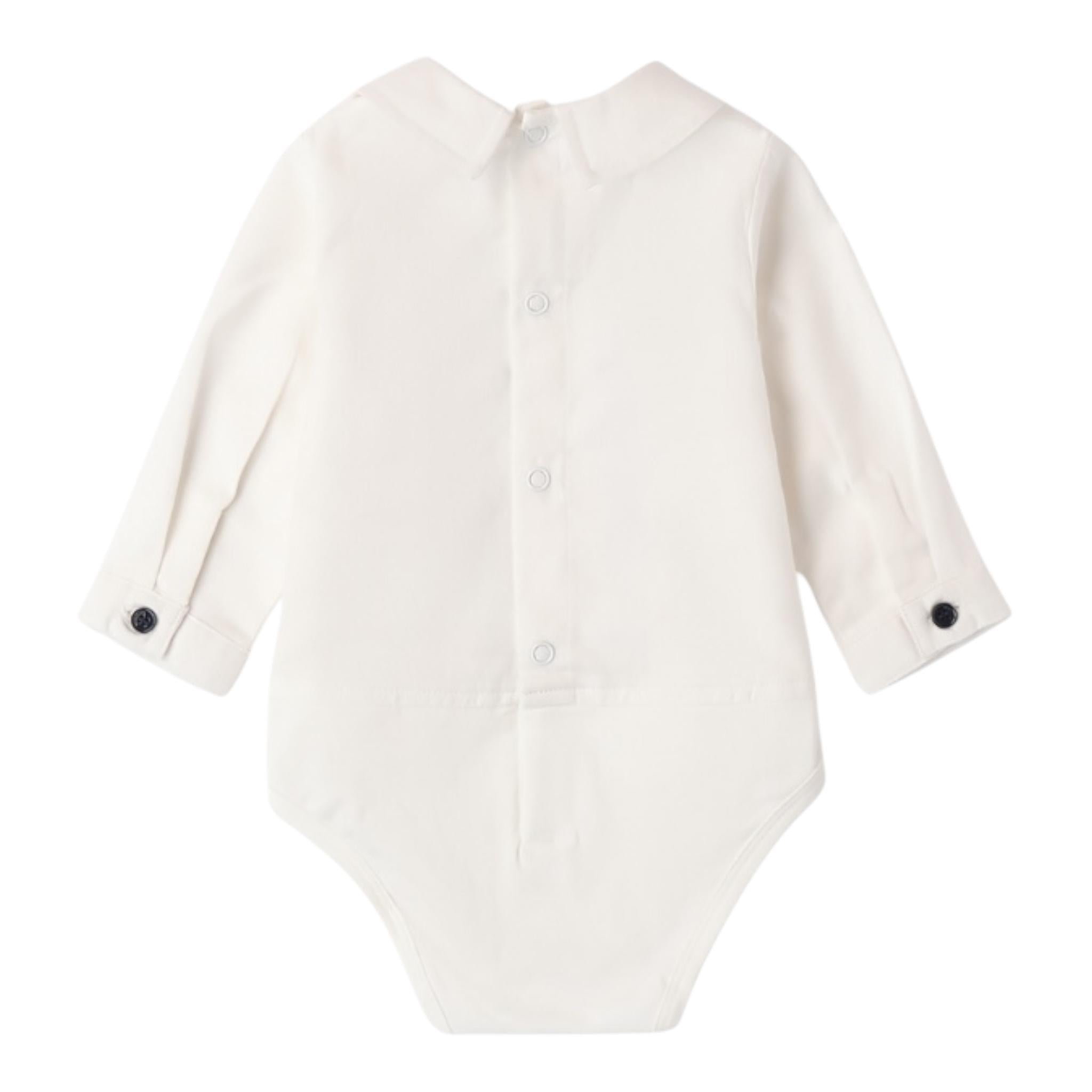 MINI BANDA camicia tinta unita modello body Bianco per Neonato 3A600 BIANCO MINI BANDA 