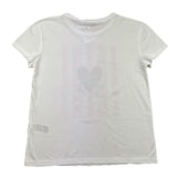 PATRIZIA PEPE t-shirt girocollo tinta unita con stampa in contrasto Bianco per Bambina 7M0800 BIANCO PATRIZIA PEPE 
