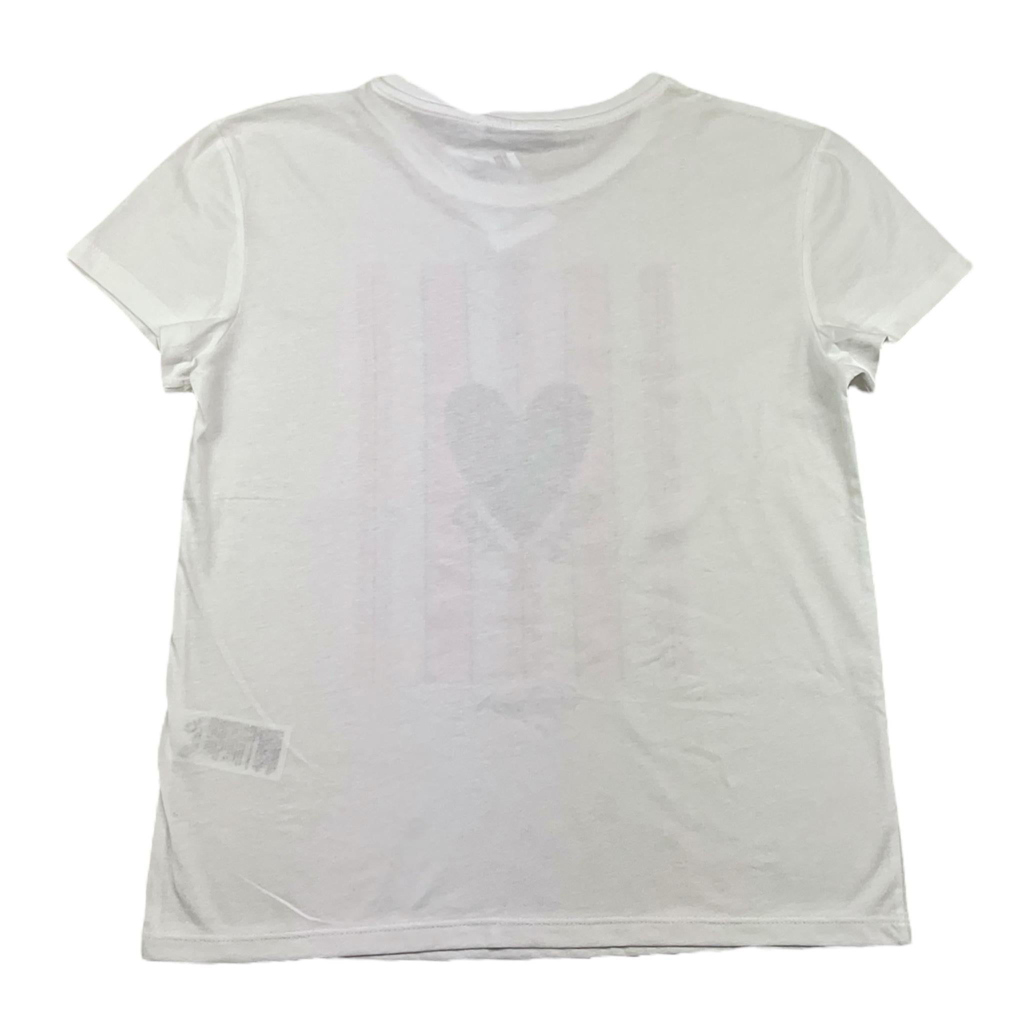 PATRIZIA PEPE t-shirt girocollo tinta unita con stampa in contrasto Bianco per Bambina 7M0800 BIANCO PATRIZIA PEPE 