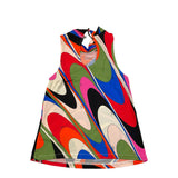 Emilio Pucci Multicolor Multicolor Sleeveless Top For Girls