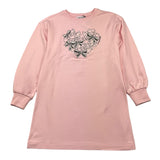MOSCHINO abito modello felpa tinta unita con stampa Rosa per Bambina HAV0GY ROSA MOSCHINO 