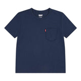 Levi'S T-Shirt Girocollo Tinta Unita con Stampa per Bambino 9E81577 BLU LEVI'S 