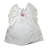 Liu Jo Solid Color Sleeveless Shirt with White Frill for Girls