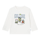 MAYORAL shirt girocollo tinta unita con stampa in contrasto Bianco per Neonato 2032 BIANCO MAYORAL 