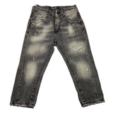 PATRIOT jeans tinta unita con strappi Nero per Bambino PB4F2WPBK12 NERO PATRIOT 