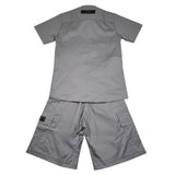 Do Not Conform Completo 2 Pezzi Camicia-Bermuda Tinta Unita per Bambino DCM014 GRIGIO DO NOT CONFORM 