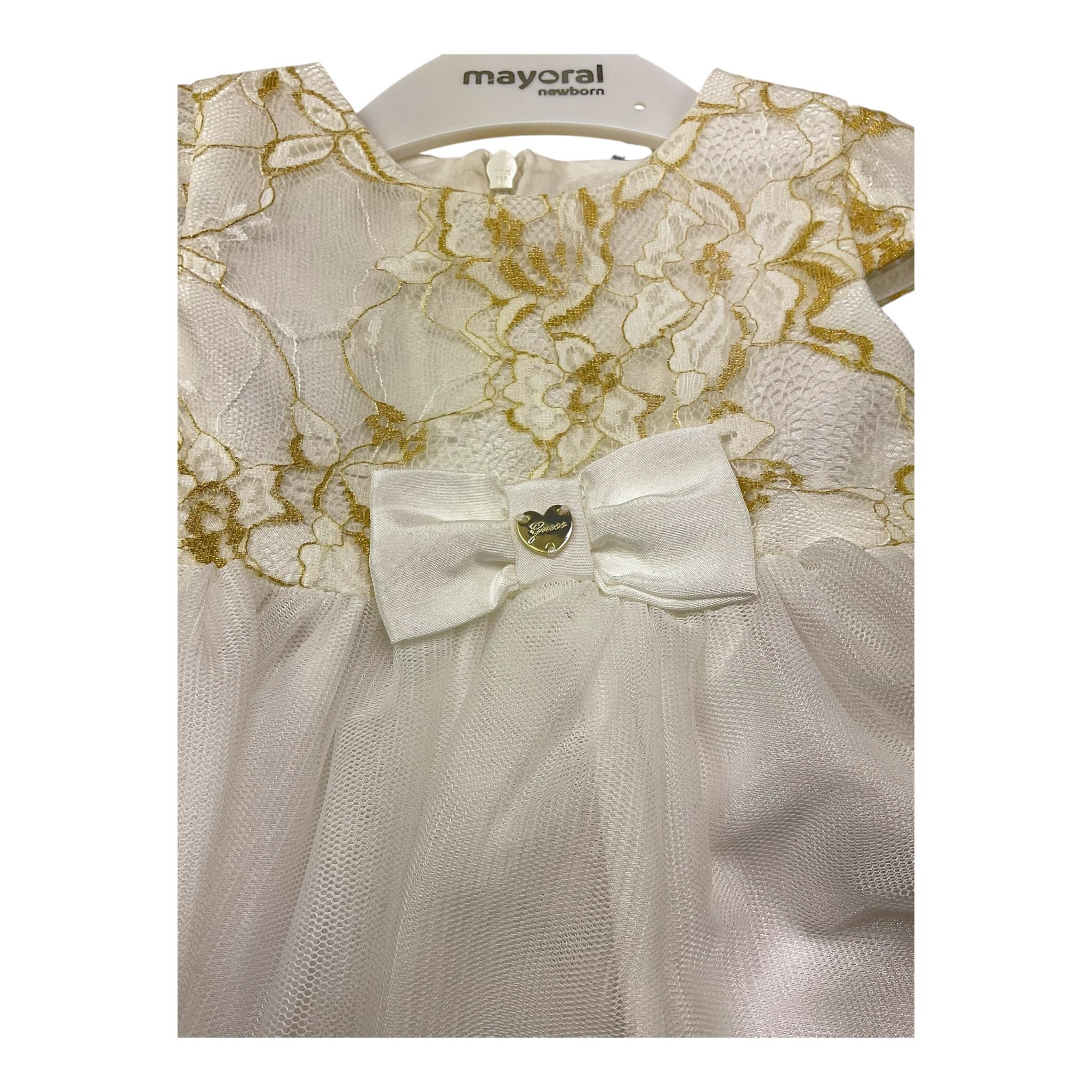 Guess Abito Tinta Unita Giromanica per Neonata A4RK23KBL00 BIANCO GUESS 