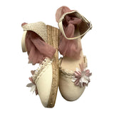 Juana Sanchez Plain Espadrilles With Cream Appliques For Girls