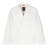 Fay Plain Jacket With Pockets White For Boys