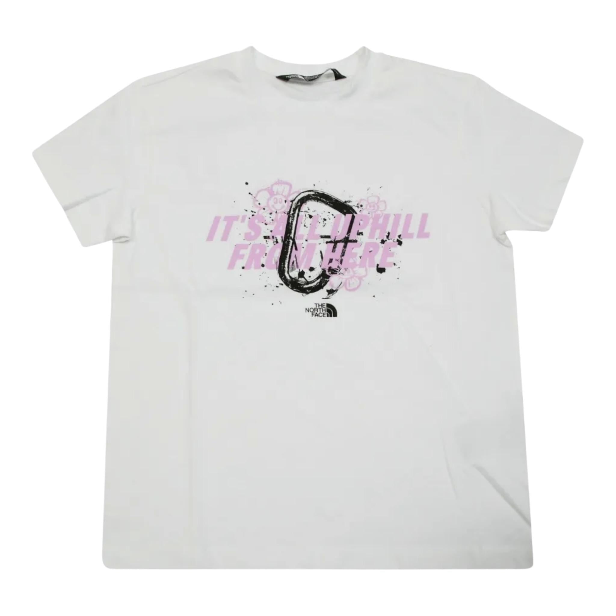The North Face T-Shirt Girocollo tinta unita con Stampa Bianco per Bambina NF0A8AXFFN41XSX BIANCO THE NORTH FACE 