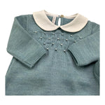 BABY LORD tutina manica lunga tinta unita cn babbucce Verde per Neonato 7111 VERDE BABY LORD 