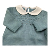 BABY LORD tutina manica lunga tinta unita cn babbucce Verde per Neonato 7111 VERDE BABY LORD 