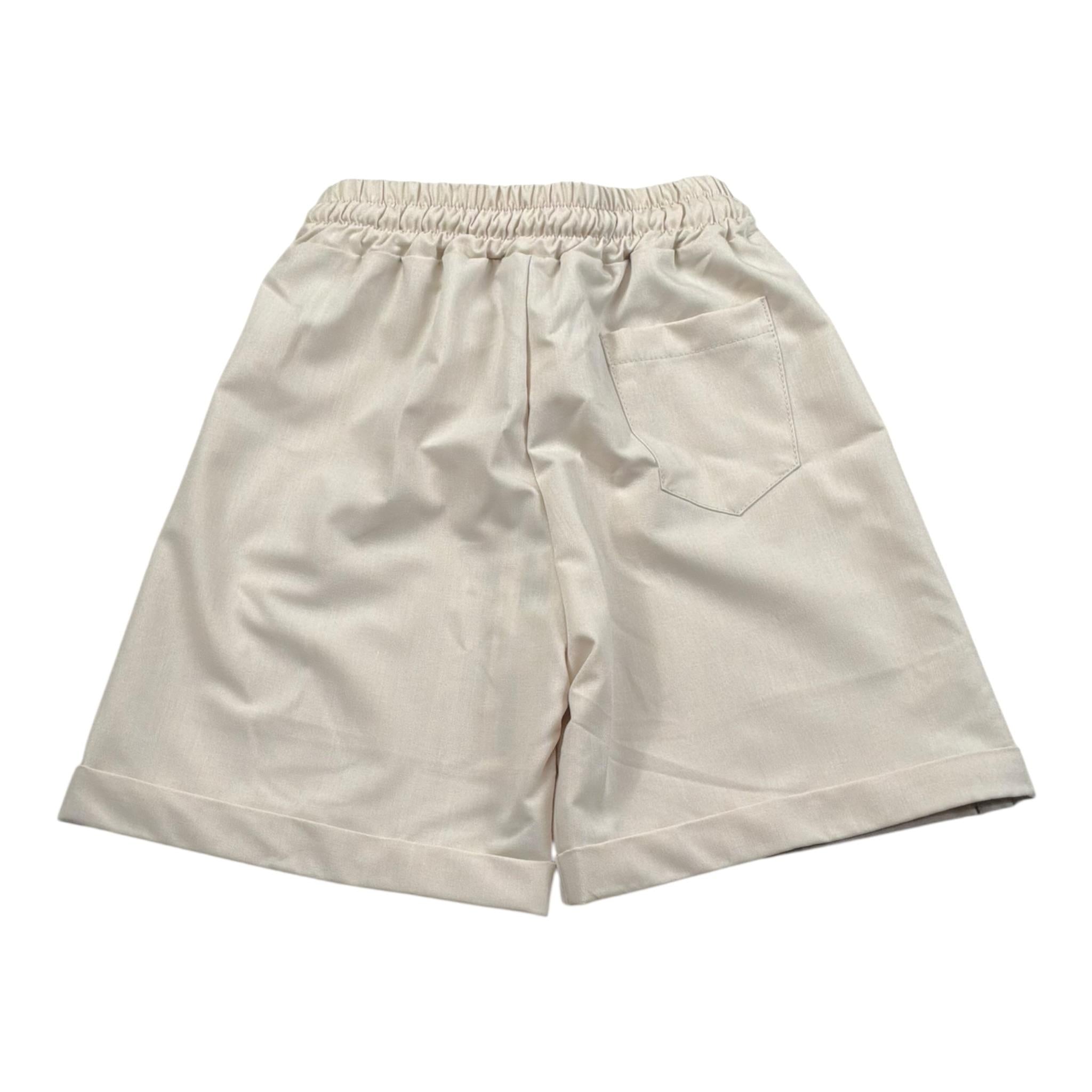 Duepuntozero Bermuda Tinta Unita con Elastico In Vita per Neonato BMB325RN BEIGE DUEPUNTOZERO 