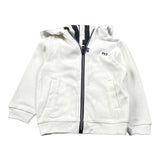 Fay Felpa Tinta Unita con Zip E Cappuccio per Bambino FW4P10X BIANCO FAY 