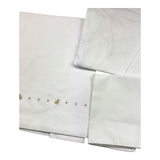 LE BEBE' set 3 pezzi lenzuola tinta unita cn ricami Bianco per Neonato LBB5224 BIANCO LE BEBE' 