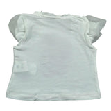 M+E' T-Shirt Girocollo tinta unita con Stampa Panna per Bambina UE1856XXX PANNA M+E' 