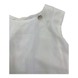 Alice Pi Plain White Sleeveless Shirt for Girls