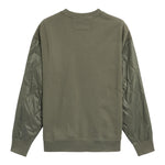 C.P. COMPANY felpa chiusa girocollo tinta unita con logo Verde per Bambino CUF00UX VERDE C.P. COMPANY 