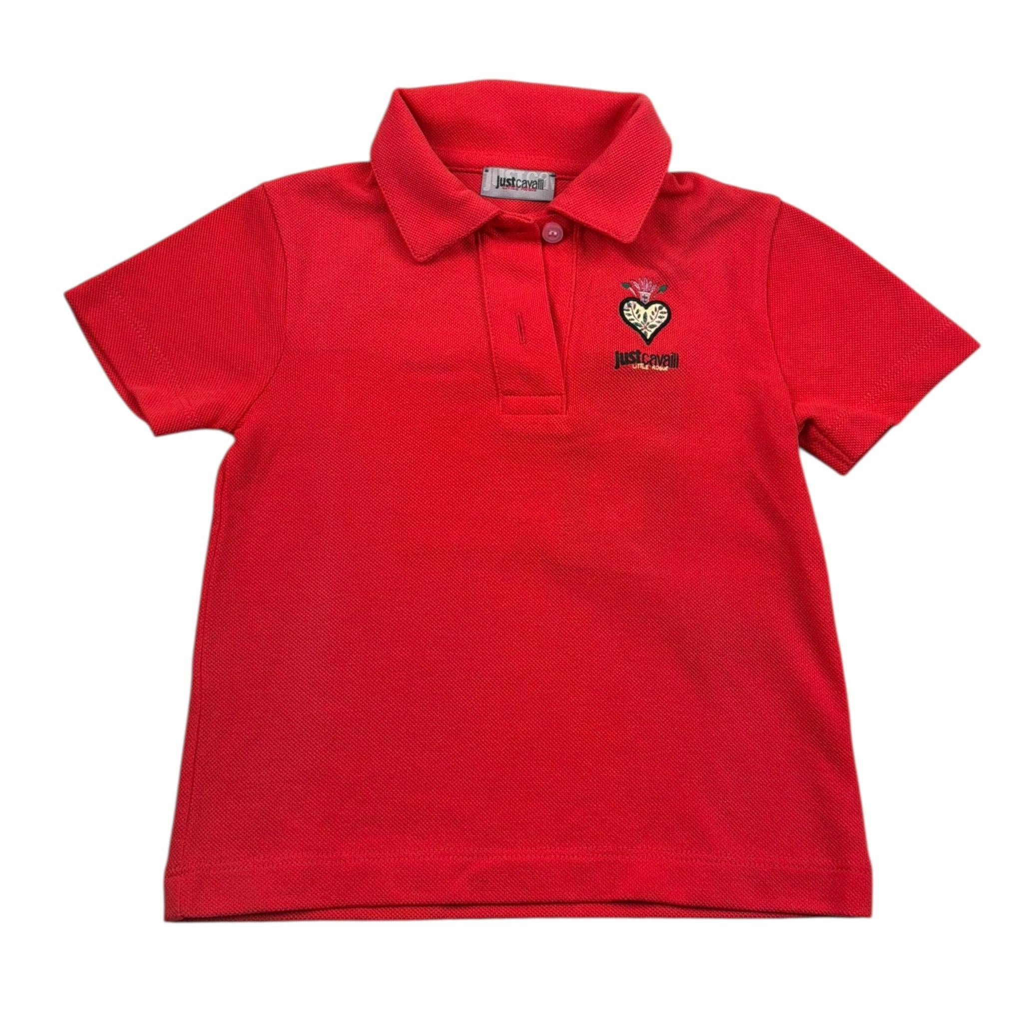 Just Cavalli Polo Mezza Manica Tinta Unita per Neonata JIP26119PO ROSSO JUST CAVALLI 