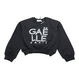 GAELLE felpa chiusa girocollo tinta unita cn stampa logo Nero per Bambina 2741F00318XX NERO GAELLE 