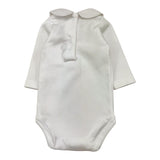 BABIDU body tinta unita con colletto Bianco per Neonato DJBFC BIANCO BABIDU 