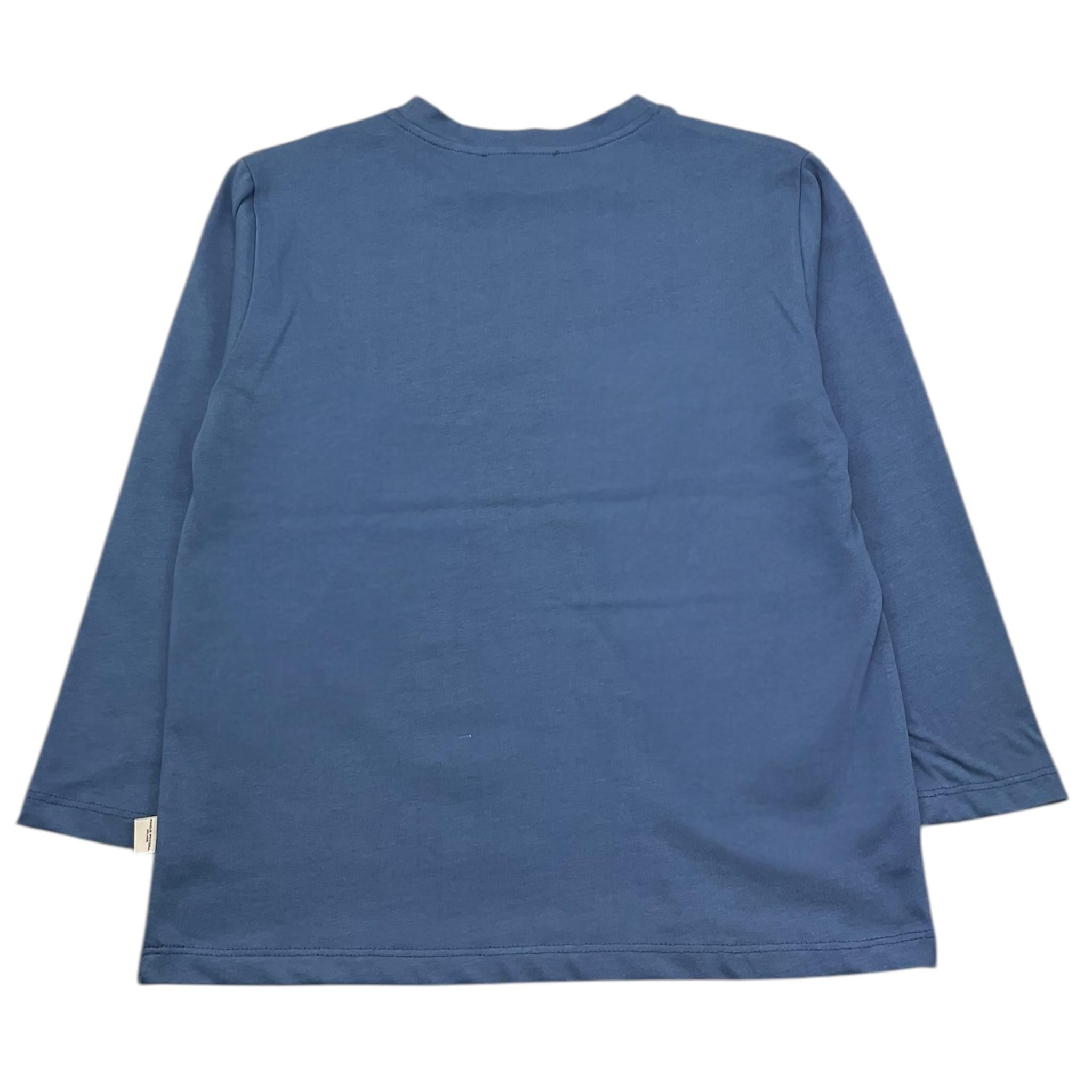 PAOLO PECORA shirt girocollo tinta unita con logo Azzurro polvere per Bambino PP4131 AZZURRO POLVERE PAOLO PECORA 