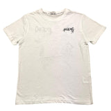 Yours T-Shirt Crew Neck Solid Color With Contrast Print White For Boys