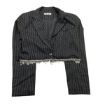 TO be too giacca tinta unita cn applicazioni Nero per Bambina TBT2527 NERO TO be too 