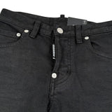 Dsquared2 Jeans Tinta Unita con 5 Tasche per Bambino DQ2060 NERO DSQUARED2 
