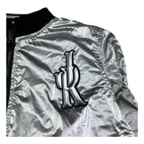 John Richmond Giubbino Reversibile con Zip Bicolore per Bambina RGP26037GB NERO/ARGENTO JOHN RICHMOND 