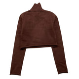 REFRIGIWEAR maglia collo alto tinta unita modello crop Marrone per Bambina RWG925X MARRONE REFRIGIWEAR 