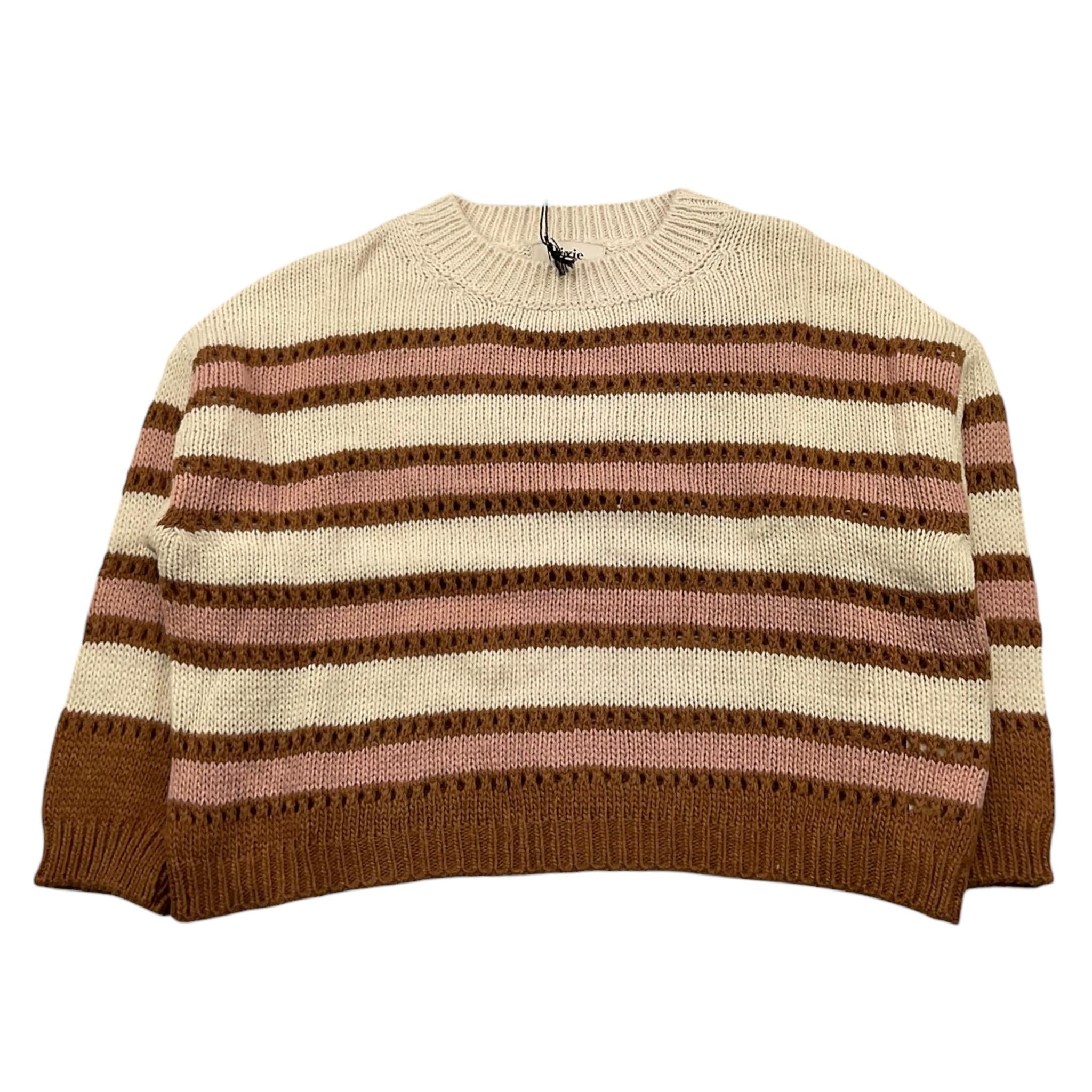 DIXIE maglia girocollo fantasia a righe Beige per Bambina NB05231G67 BEIGE DIXIE 