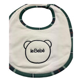 LE BEBE' bavetta tinta unita con orso Bianco per Neonato LBB5137 BIANCO LE BEBE' 