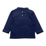 SARABANDA shirt mezzo collo tinta unita  Blu per Bambina 05208 BLU SARABANDA 