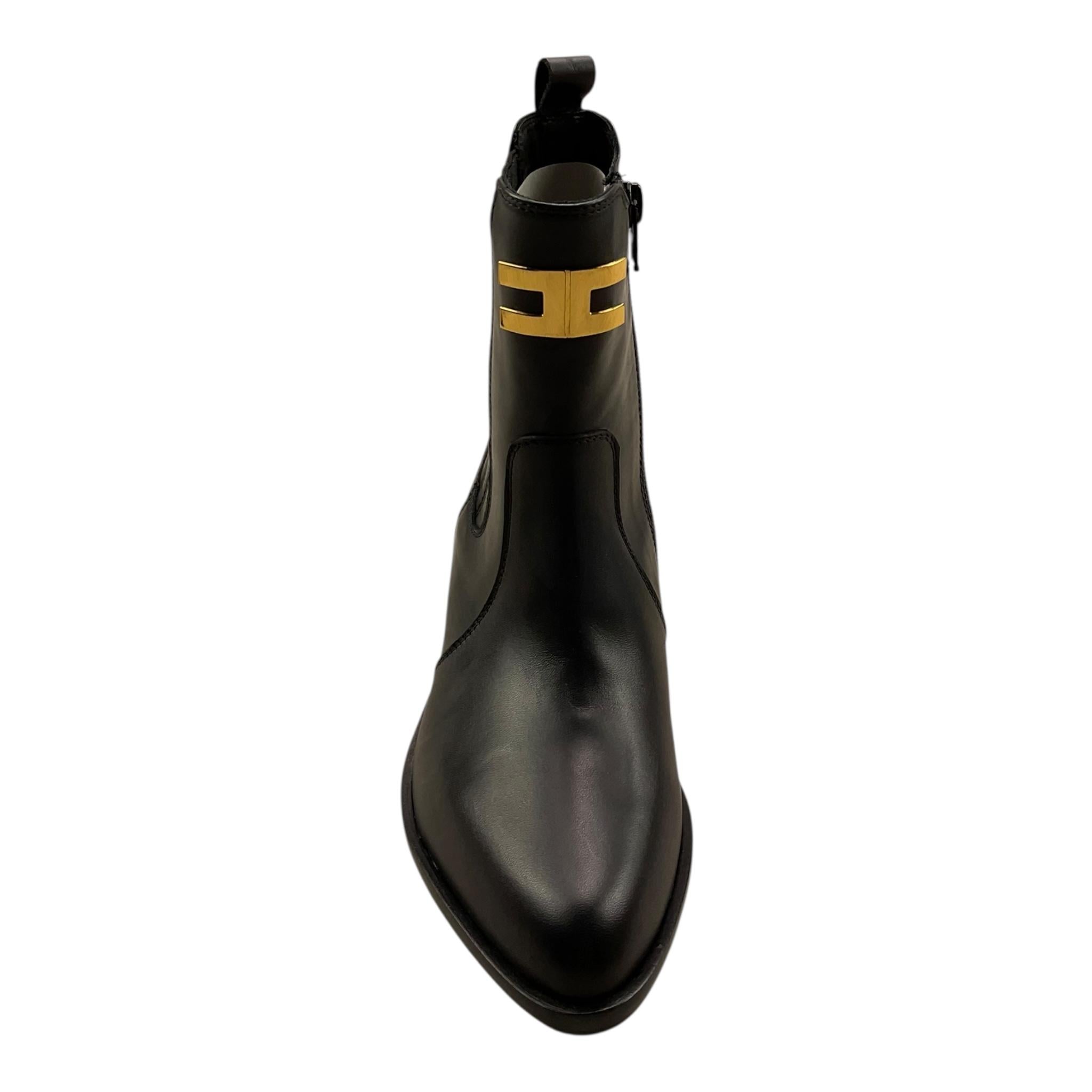 ELISABETTA FRANCHI tronchetto tinta unita a punta Nero per Bambina F4A5E0153 NERO ELISABETTA FRANCHI 