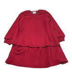 CAFFE' D'ORZO abito tinta unita girocollo Bordeaux per Bambina ZV1A00 BORDEAUX CAFFE' D'ORZO 