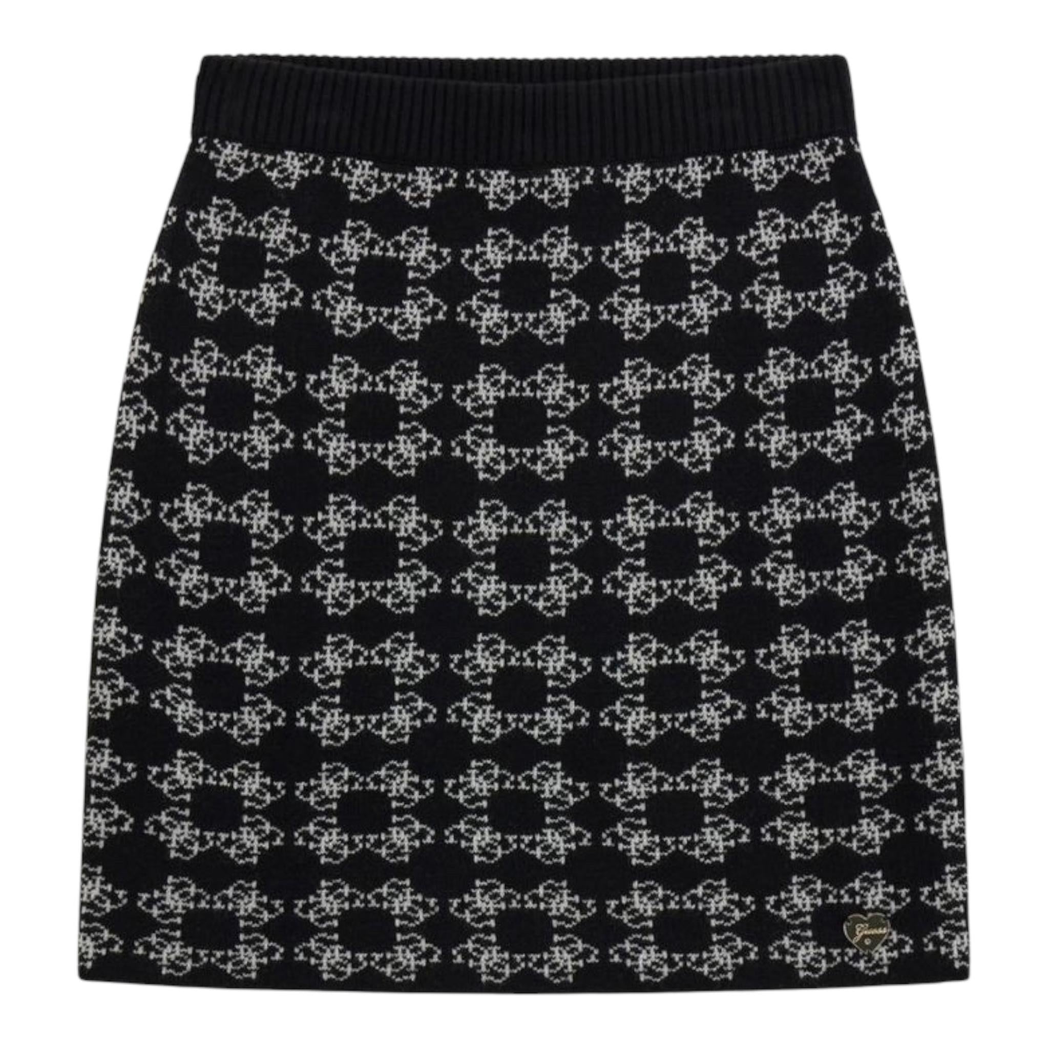 GUESS gonna tinta unita logata Nero per Bambina J4BD02 NERO GUESS 