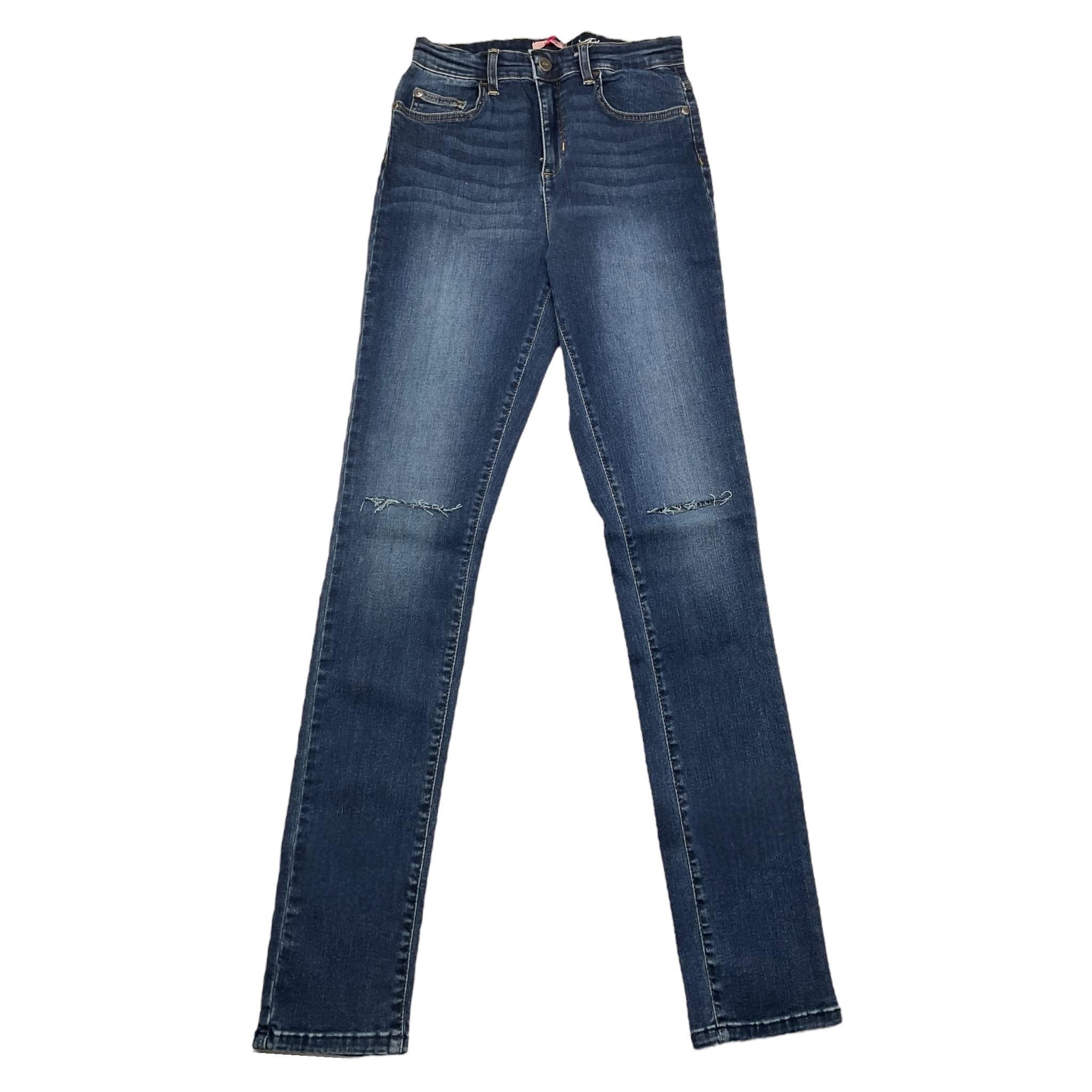 LIU JO jeans tinta unita con strappi Blu per Bambina GF2230 BLU LIU JO 