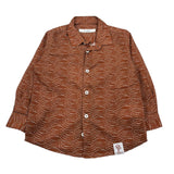 Paolo Pecora Camicia Manica Lunga tinta unita Marrone per Neonato PP3696 MARRONE PAOLO PECORA 