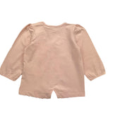 Name.It Shirt Crew Neck Solid Color With Pink Print For Baby Girl
