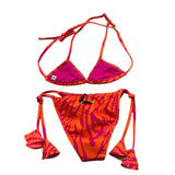 4Giveness 2 Piece Swimsuit Triangle-Multi-Pattern Orange Briefs for Girls