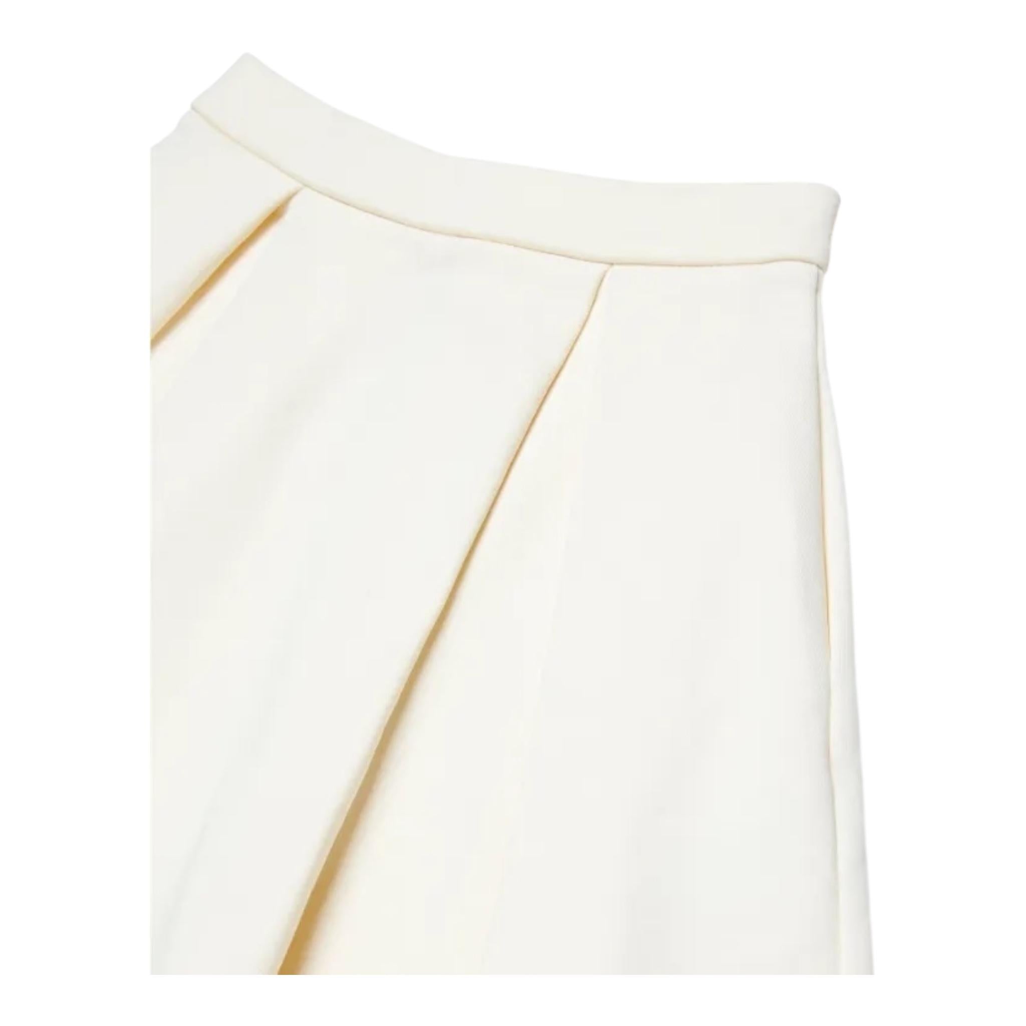 MAX&Co. gonna tinta unita con zip Panna per Bambina MX0056 PANNA MAX&Co. 