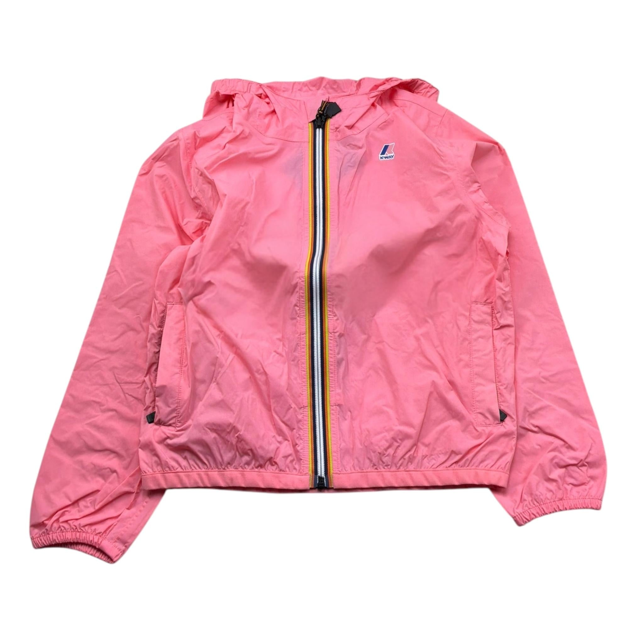 K-Way Giubbino Tinta Unita con Cappuccio per Bambina K61336WXXF ROSA K-WAY 